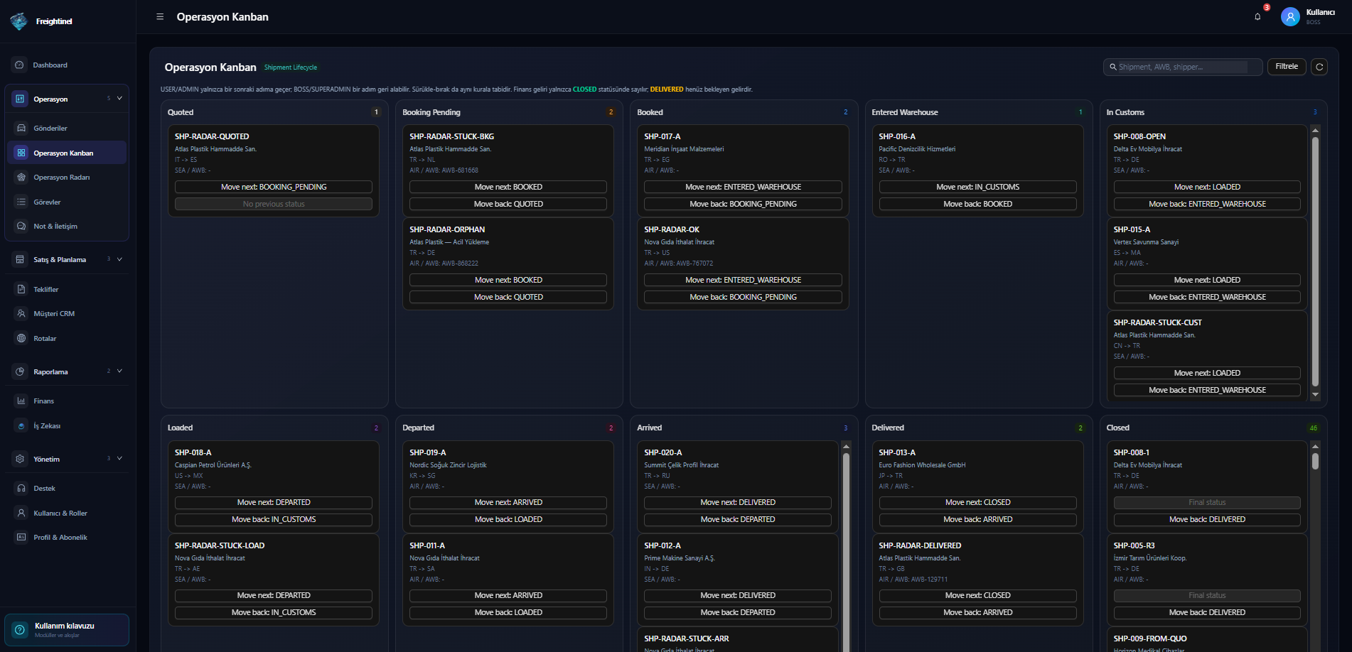 Kanban screenshot